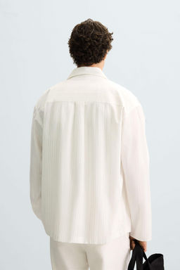 STRIPED TEXTURED SHIRT - Zara фото 12