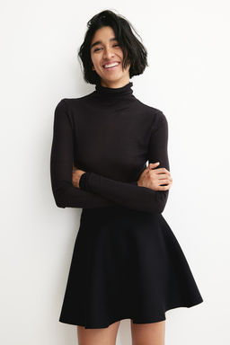 Falda acampanada en punto de canale - H&m фото 2