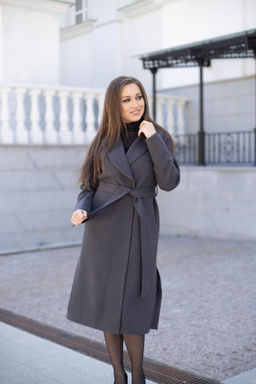 Пальто женское демисезонное 21820 (кремовый) - Kankan фото 40