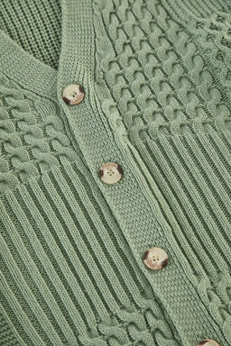 TRENDYOL MAN Limited Edition Mint FL Erkek Regular V Yaka Sac Orgu Triko H?rka TMNAW25HI00005 - Trendyolmilla фото 6