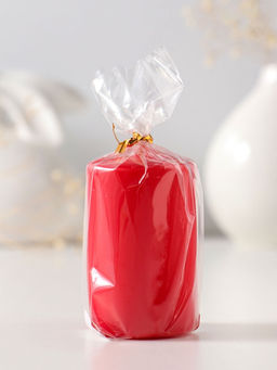 Цена за 2 шт. Свеча-столбик 4х6 см, 59 гр, 6 ч, цв. красный