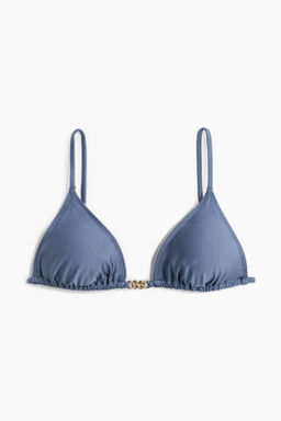 Top de bikini triangular con relleno