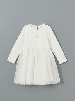 Bisiklet Yaka T?t? K?z ?ocuk Elbise