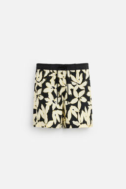 LONG FLORAL PRINT SWIMMING TRUNKS