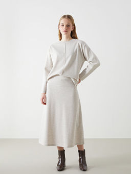 Beli Lastikli Kad?n Triko Etek