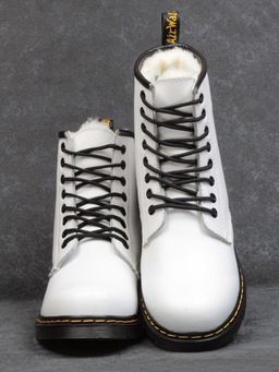 04-MB6021-2 WHITE Ботинки зимние женские (натуральная кожа, натуральный мех) - Фабричный китай фото 25