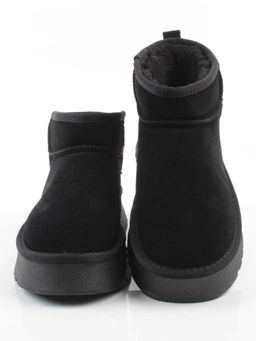 04-PF8520-1 BLACK Угги женские (натуральная замша, 100% шерсть)