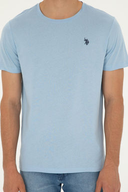 Мужская голубая базовая футболка Неожиданная скидка в корзине - U.s. polo assn фото 13
