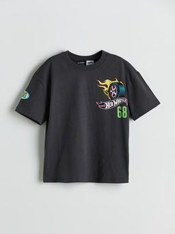 Hot Wheels Bask?l? Erkek ?ocuk Ti??rt
