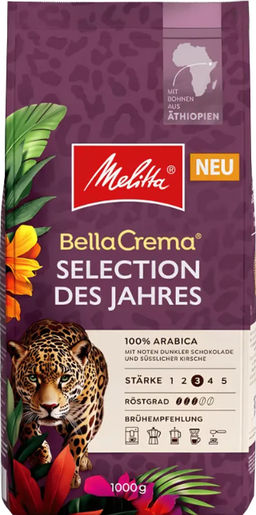 Melitta. Bella Crema. Selection Des Jahres (зерновой) 1 кг. мягкая упаковка