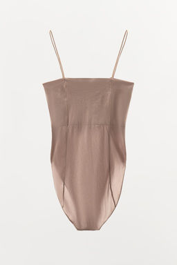 FITTED BODYSUIT WITH STITCHING - Zara фото 10