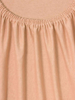 Простыня трикотажная на резинке - Персик 160х200х20