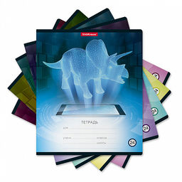 Цена за 160 шт. Тетрадь школьная ученическая ErichKrause Digital Dino, 24 листа, клетка (в плёнке по 10 шт.) фото 12