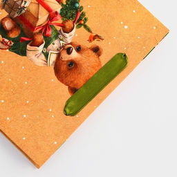 Пакет подарочный новогодний ламинированный Милый мишка, 23?17.8?9.8 см - Simaland фото 3