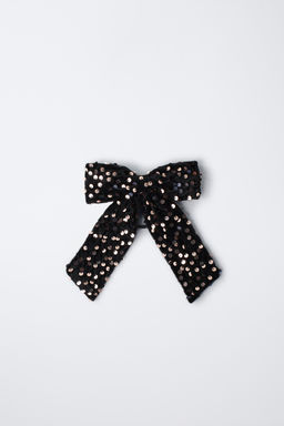 SEQUIN BOW SCRUNCHIE