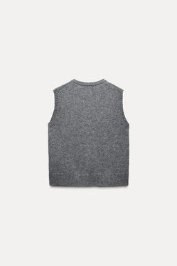 100% WOOL KNIT WAISTCOAT - Zara фото 4