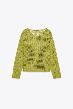 RIBBON KNIT CARDIGAN - Zara фото 6