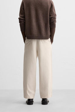TEXTURED TROUSERS WITH BELT - Zara фото 12
