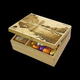 Деревянная шкатулка с конфетами, 920 г - Сибирский кедр фото 4