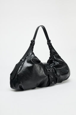 MAXI BUCKET BAG WITH GATHERED DETAIL AND BUCKLE - Zara фото 4