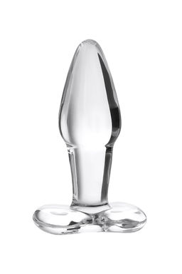 Анальная втулка Sexus Glass, стекло, прозрачная, 10,5 см, 3,5 см  фото 2