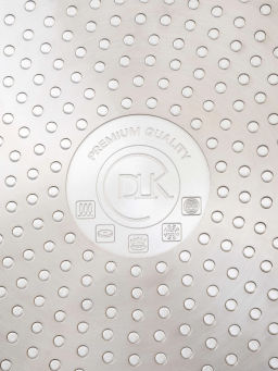 Кастрюля с крышкой стеклянной 22 х 10 см (3,5 л) с АПП, цв. красный/золотой, арт. 3000-RD/GD-22 - D.L.K. фото 4