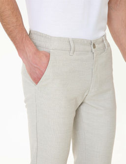 Vizon Slim Fit Beli Lastikli Kanvas Pantolon - Pierre cardin фото 4