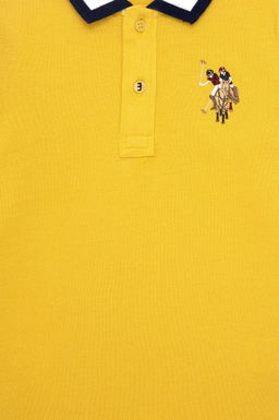 Желтый базовый свитшот для мальчика - U.s. polo assn фото 3
