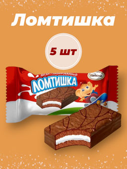 Цена за 5 шт Ломтишка глазированный 30гр/Акконд/