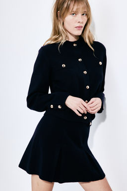 Falda evase de punto