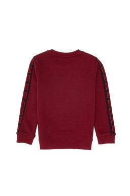 Erkek _ocuk Bordo Bisiklet Yaka Sweatshirt Sepette S_rpriz _ndirim - U.s. polo assn фото 2