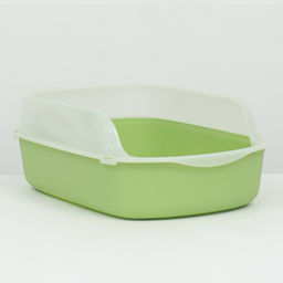 Туалет с бортом, 50×35×18 см, пластик, зелёный
