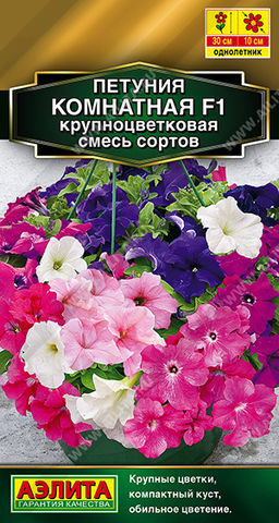 2023A Петуния Комнатная F1 крупноцветковая, смесь сортов 7шт