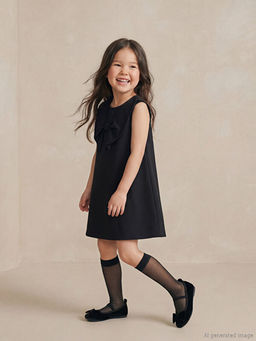 Fiyonk Detayl? K?z ?ocuk Elbise