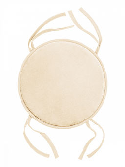 Подушка на стул D35 молочный флис