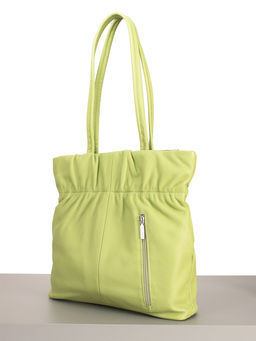 LACCOMA сумка Y1750-фисташковый натуральная кожа хлопок  фото 2