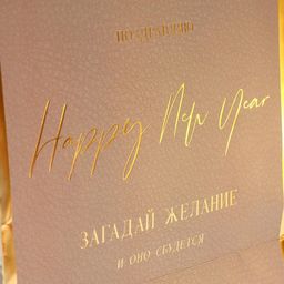 Пакет подарочный новогодний ламинированный «Загадай желание», 21.5 х 25 х 10 см