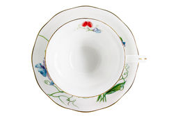 Пара чайная, 2 перс, 4 пр, 180 мл, белая, с золотистым кантом, Душистый горошек, Summer garden - Anna lafarg фото 5