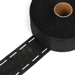 Лента Idealtex корсажная клеевая 60мм в инд.упаковке 10-40-10 черный 40гр 6760B рул.100м