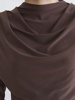 Dik Yaka B?zg?l? Bluz