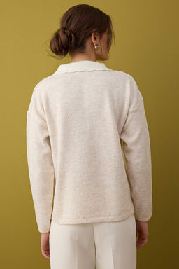 Indigo Yumusak Dokulu Genis Kal?p Triko Kazak TWOAW26KZ00062 - Trendyolmilla фото 12