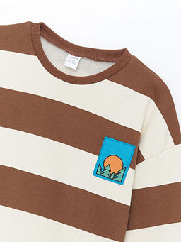 Bisiklet Yaka Bask?l? Erkek Bebek Sweatshirt - Waikiki фото 2