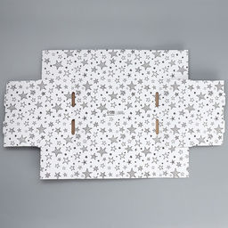 Цена за 5 шт. Коробка сборная с окном Звезды, белый ,27х10х21 см - Дарите счастье фото 6