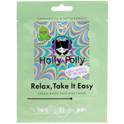 Тканевая маска для лица, с Маслом Конопли и Экстрактом Крапивы Relax, Take It Easy HP0141