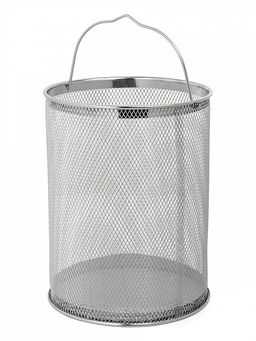 Кастрюля с крышкой и сеткой 4,2л серый нержавеющая сталь