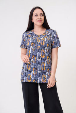 Туника женская из кулирки Наина газета - Амадэль фото 3