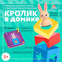 Развивающий набор Кролик в домике, 3+