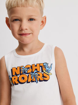 ACOOLA / Набор детский для мальчиков ((1)майка и (2)шорты) Hercules молочный принт фото 5