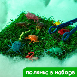 Развивающий набор Умные букашки: резиновые фигурки, полянка, по методике Монтессори - Iq-zabiaka фото 3