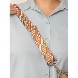 Плечевой ремень (стропа) ADEL-239/регулируемый, макс длина 150см, бриллиант коричневый 265940